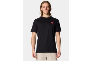 Mountain Hardwear MHW Circle férfi póló — fekete, nagy print