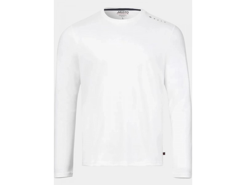 Musto Evo Crew Sunblock LS férfi hosszú ujjú póló - fehér