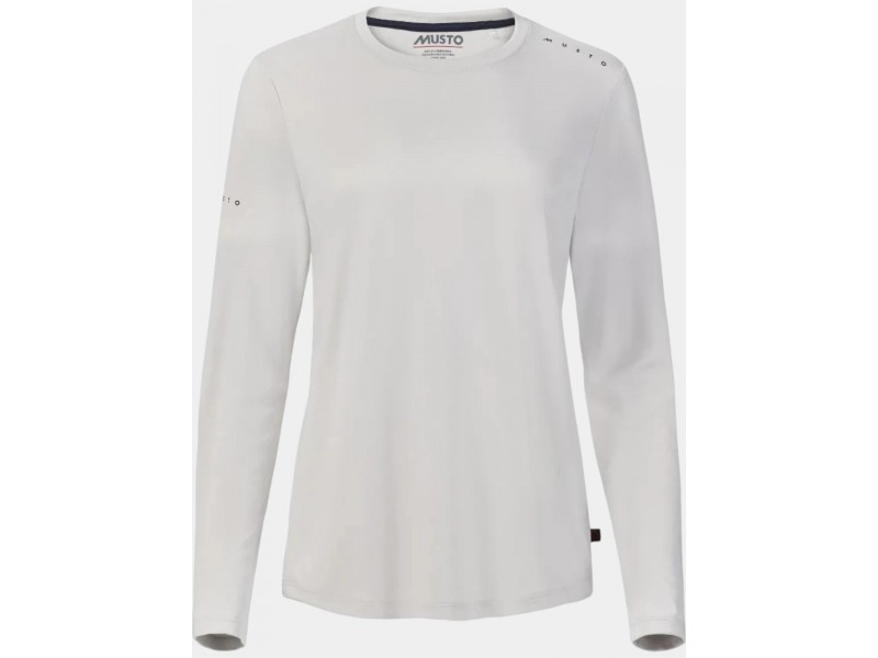 Musto W Evo Crew Sunblock LS női póló - 813 Platinum