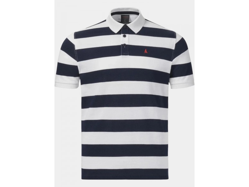 Musto Original csíkos férfi polo - 599 Navy