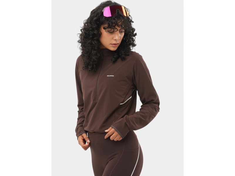 Salomon Sense Aero Hybrid Cropped D női - coffee bean