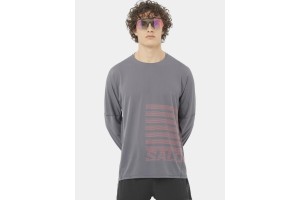 Salomon Sense Aero Graphic D férfi sportpóló (Castelrock)