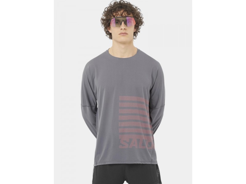 Salomon Sense Aero Graphic D férfi sportpóló (Castelrock)