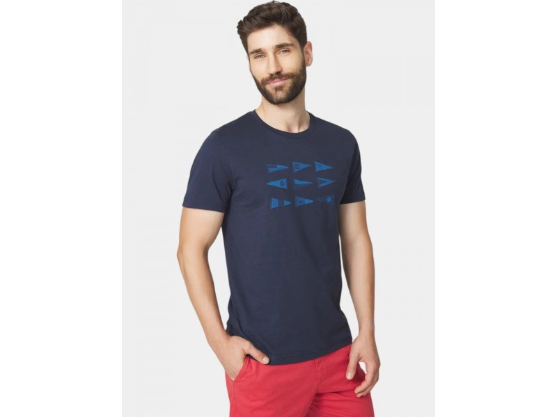 TBS Albertee D férfi póló - navy, 100% pamut