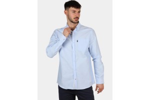 TBS Etendche D férfi ing - chambray, 100% pamut
