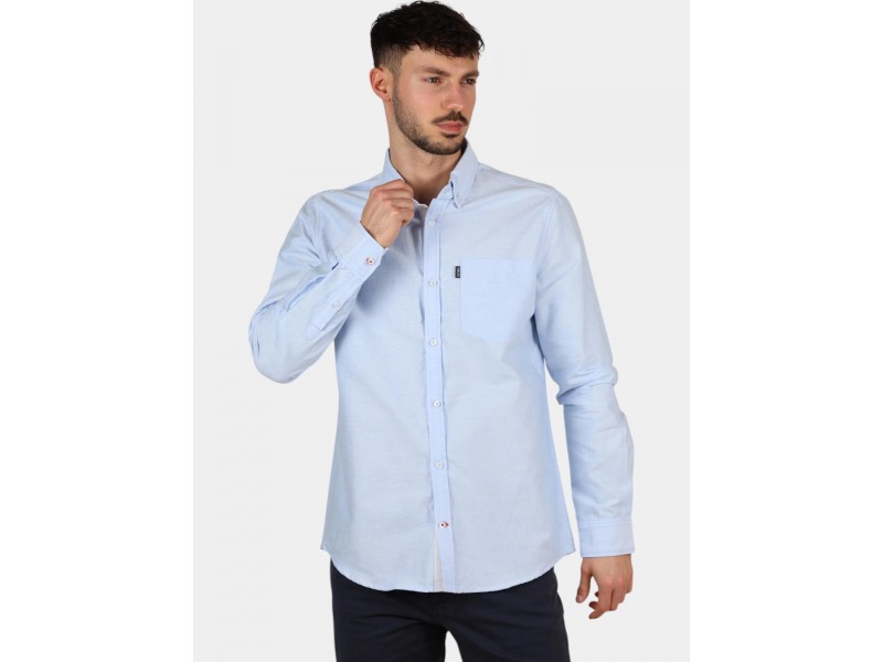 TBS Etendche D férfi ing - chambray, 100% pamut