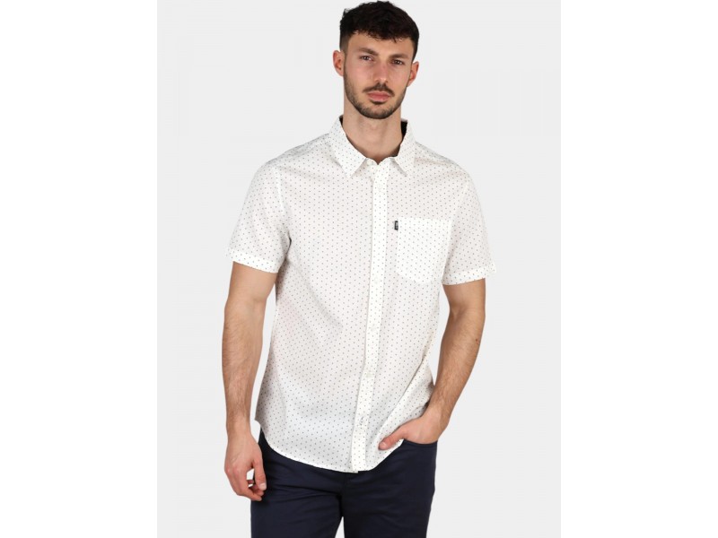 TBS Helyocha D férfi rövid ujjú pamut ing