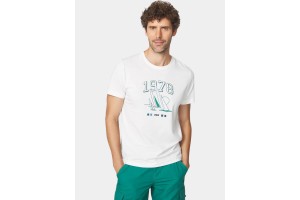 TBS Hervetee D férfi póló — 100% pamut, 017-arctique