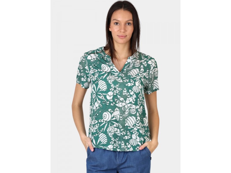 TBS Janiemis D virágmintás blúz - 418-cactus