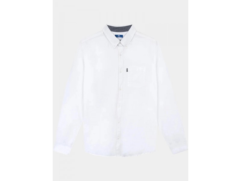 TBS Lynerche D férfi lenvászon ing — 017 Arctique