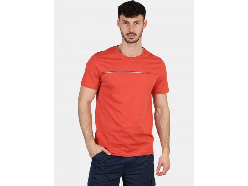 TBS Meluttee D férfi póló, 826-grenade, 100% pamut