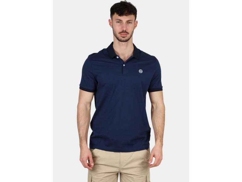 TBS Milekpol D férfi galléros póló — 100% pamut (032-marine)