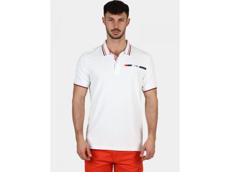 TBS Selimpol D férfi galléros póló - 027-blanc