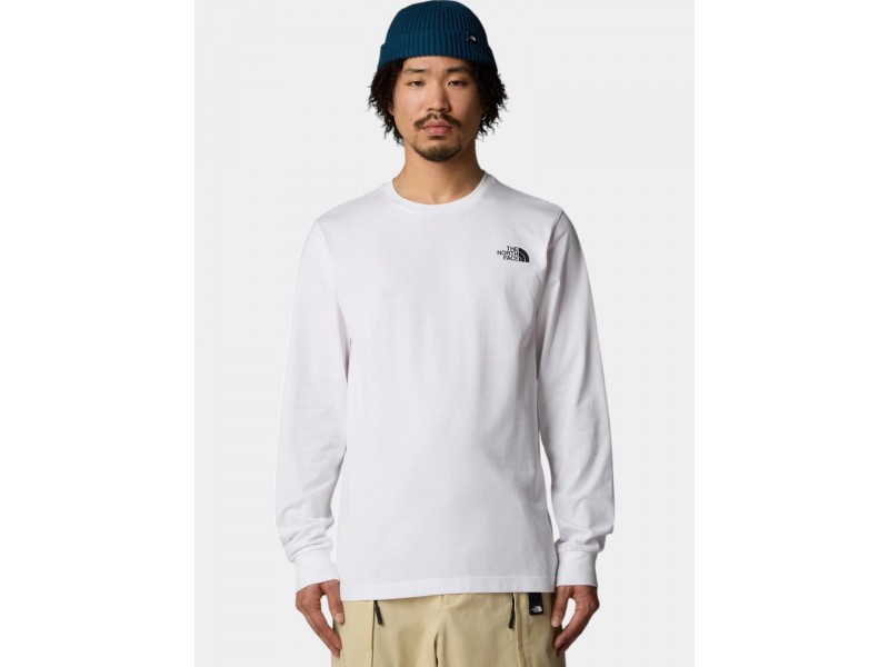 The North Face M L/S Easy Tee D - fehér férfi póló