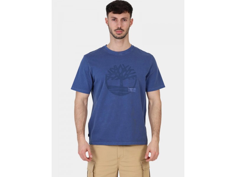 Timberland Garment Dye Logo póló – 288 dark denim