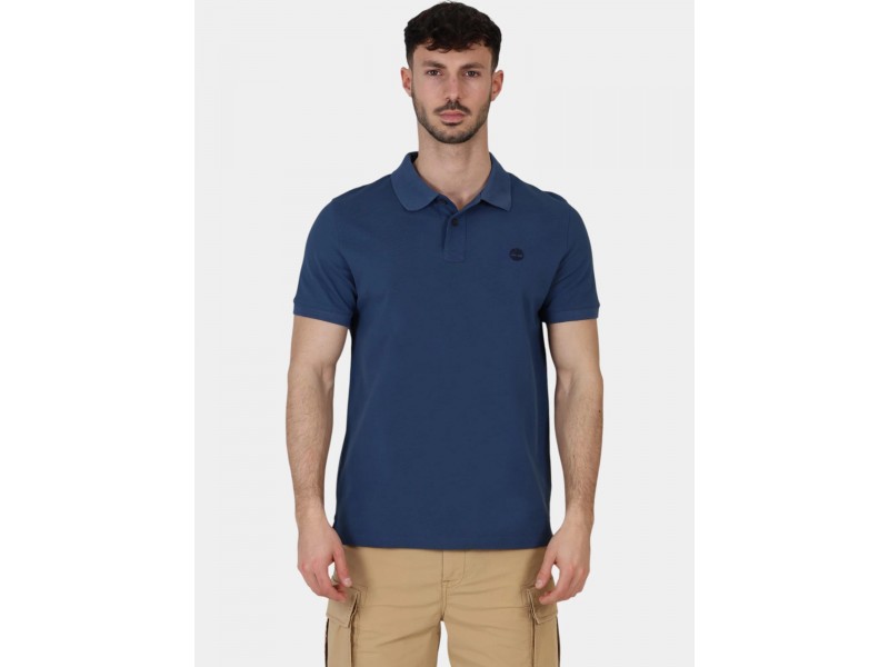 Timberland Pique rövid ujjú póló - Dark Denim