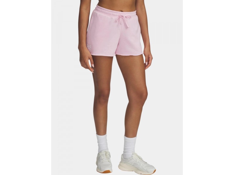 Under Armour UA Rival Terry női rövidnadrág - Prime Pink