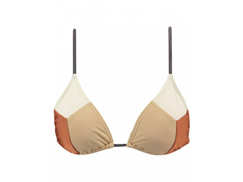 Barts Como Triangle D bikini felső – kék/homok/fehér