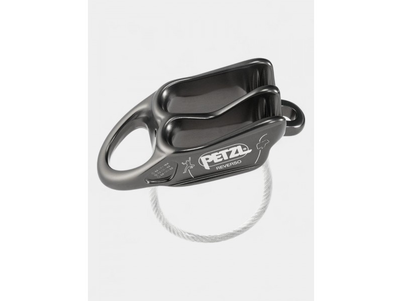 Petzl Reverso D szürke biztosító- és ereszkedőeszköz