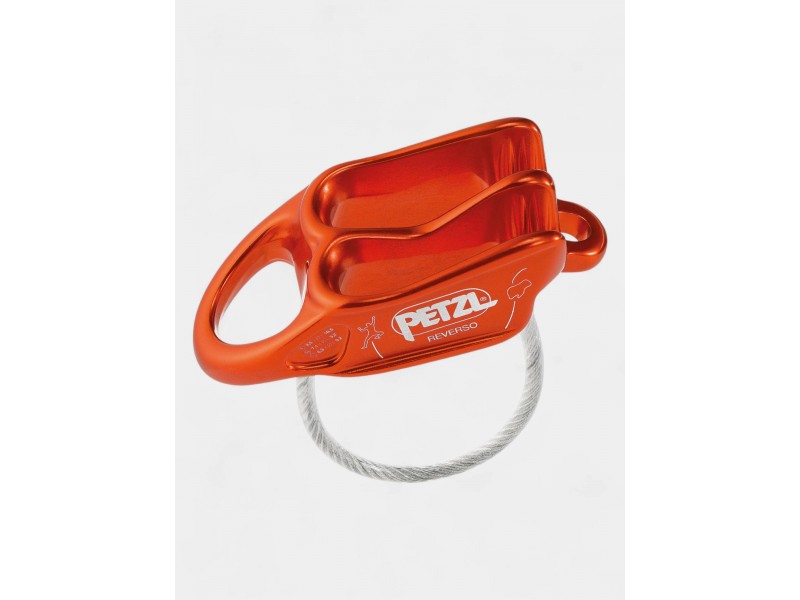 Petzl Reverso D, piros–narancs alumínium eszköz