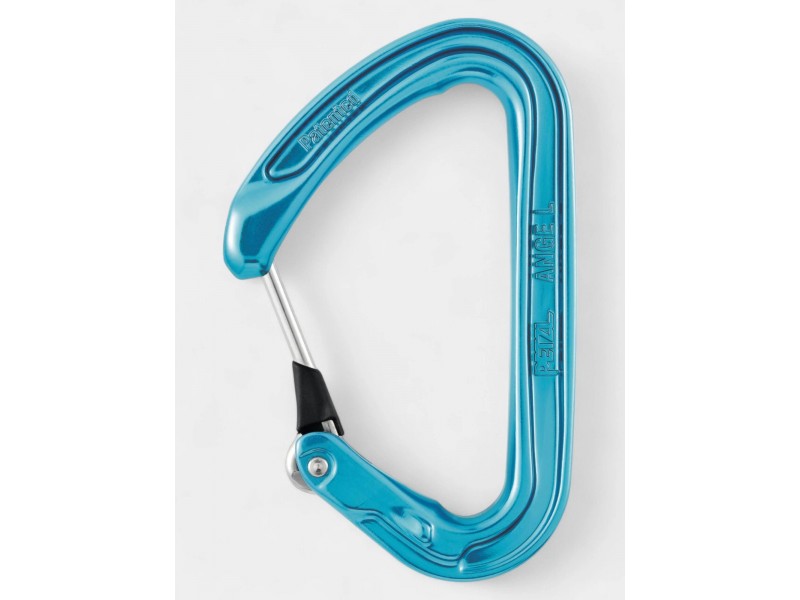 Petzl Ange L D karabiner, kék (34 g, MonoFil Keylock)