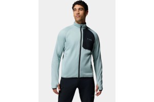 Columbia Triple Canyon Grid Fleece FZ II D — Crushed Blue