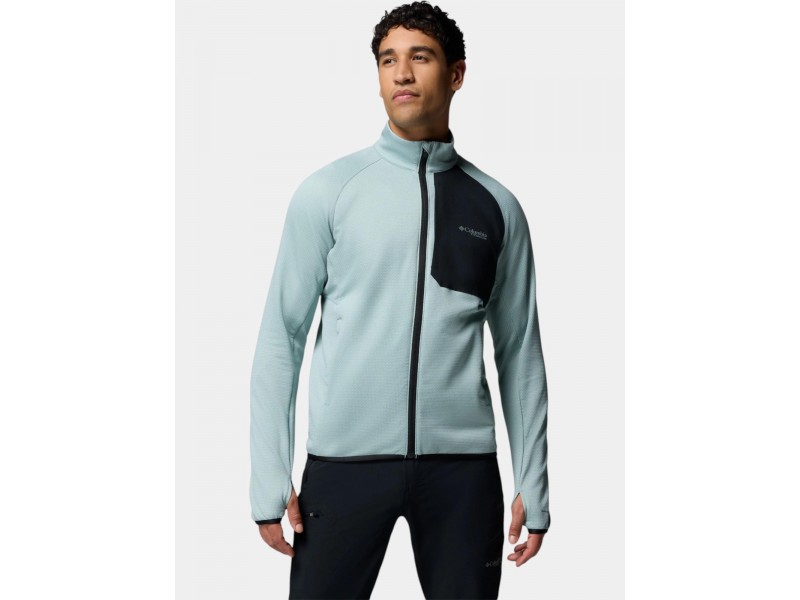Columbia Triple Canyon Grid Fleece FZ II D — Crushed Blue