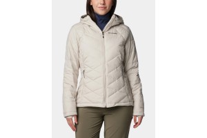 Columbia Heavenly Hooded női kabát - dark stone