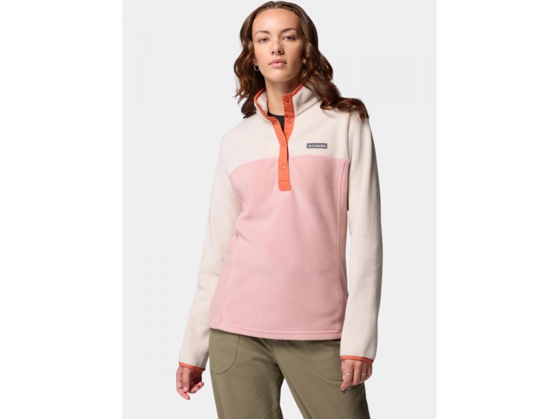 Columbia Benton Springs 1/2 Snap női polár — eraser pink