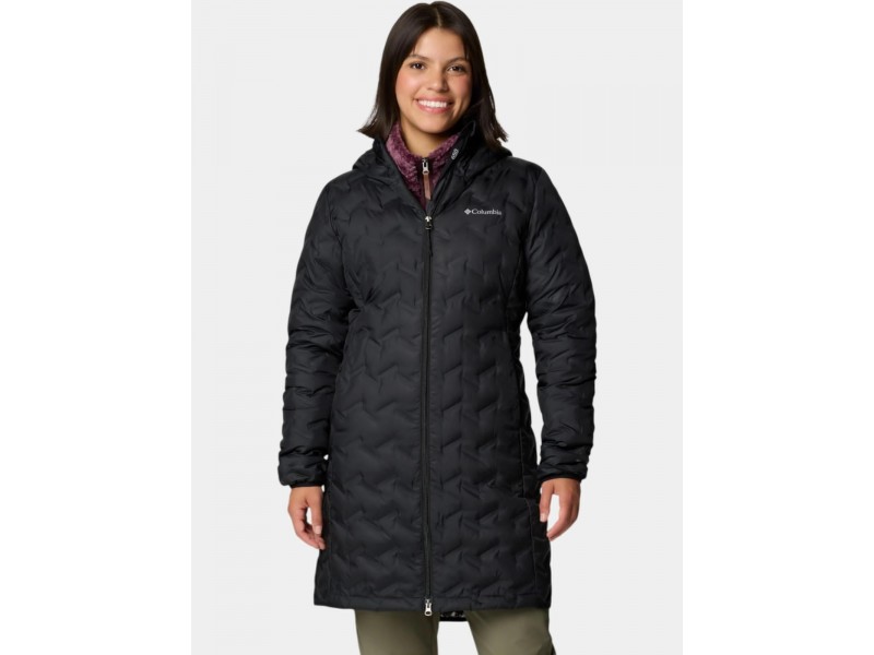 Columbia Delta Ridge II Long női pehelykabát - fekete