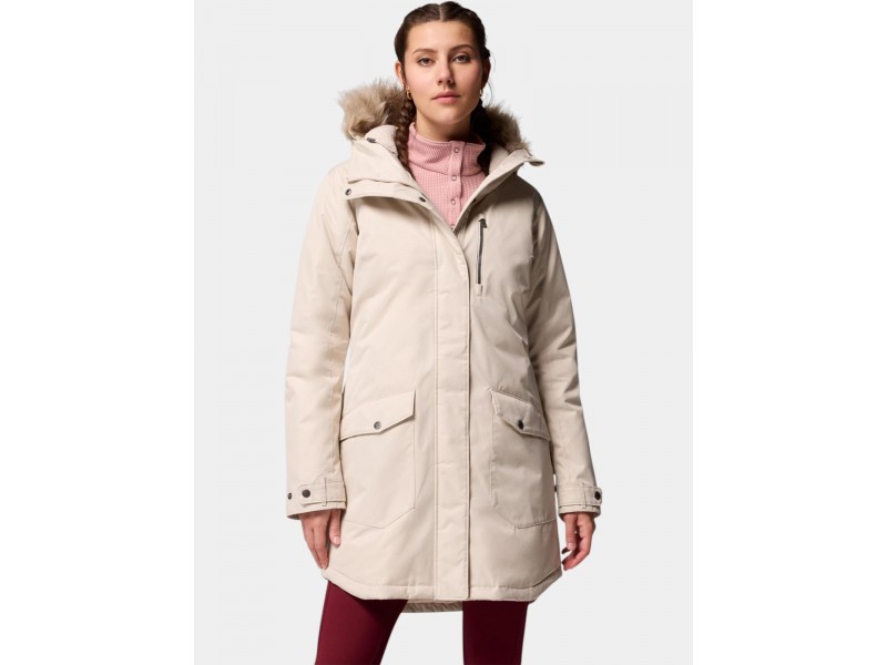 Columbia Suttle Mountain Long női télikabát - Dark Stone