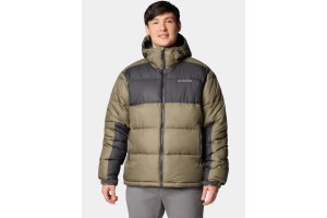 Columbia Pike Lake II férfi kapucnis télikabát - stone green