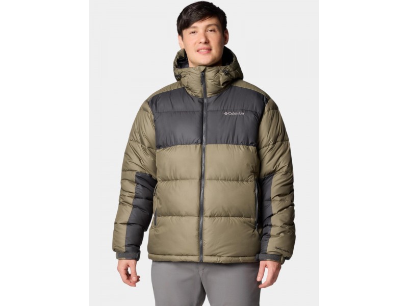 Columbia Pike Lake II férfi kapucnis télikabát - stone green