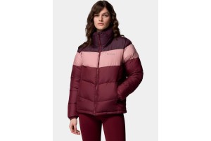 Columbia Puffect II Colorblock női dzseki - Rich Wine