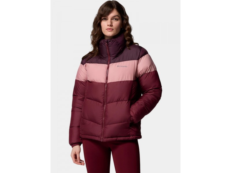 Columbia Puffect II Colorblock női dzseki - Rich Wine
