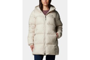 Columbia Puffect II Mid női téli kapucnis kabát - dark stone