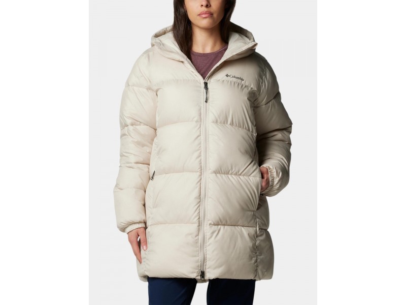 Columbia Puffect II Mid női téli kapucnis kabát - dark stone