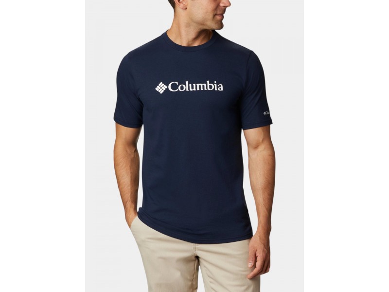 Columbia CSC Basic Logo rövid ujjú - Collegiate Navy