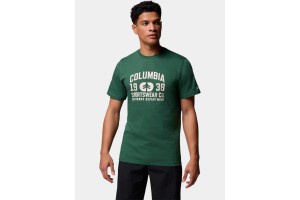 Columbia CSC Seasonal Logo Tee D - organikus pamut, Rain Forest