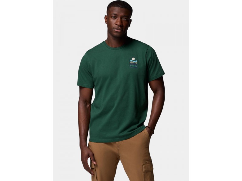 Columbia Explorers Canyon férfi póló - Rain Forest