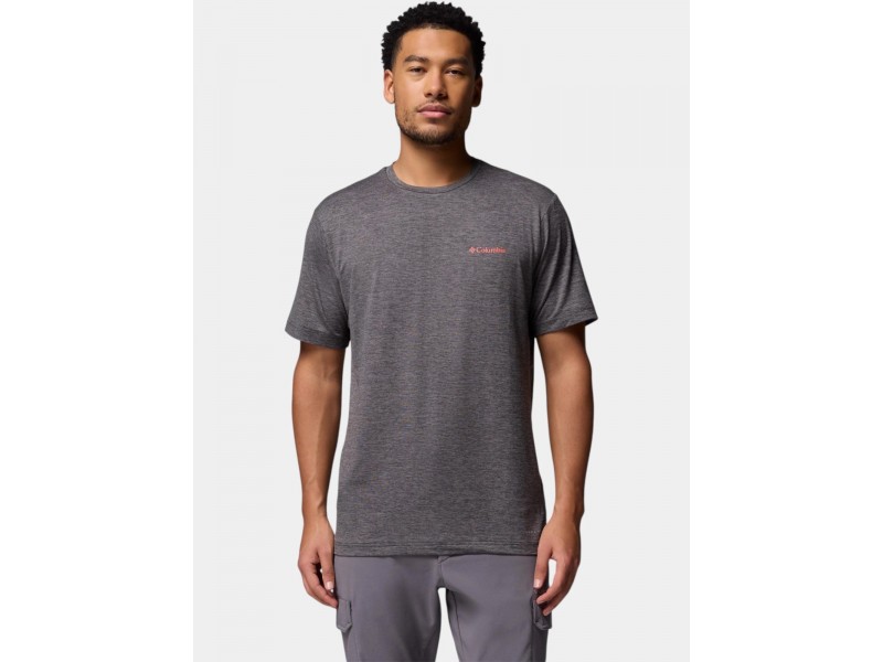 Columbia Kwick Hike hátprintes póló - fekete melange