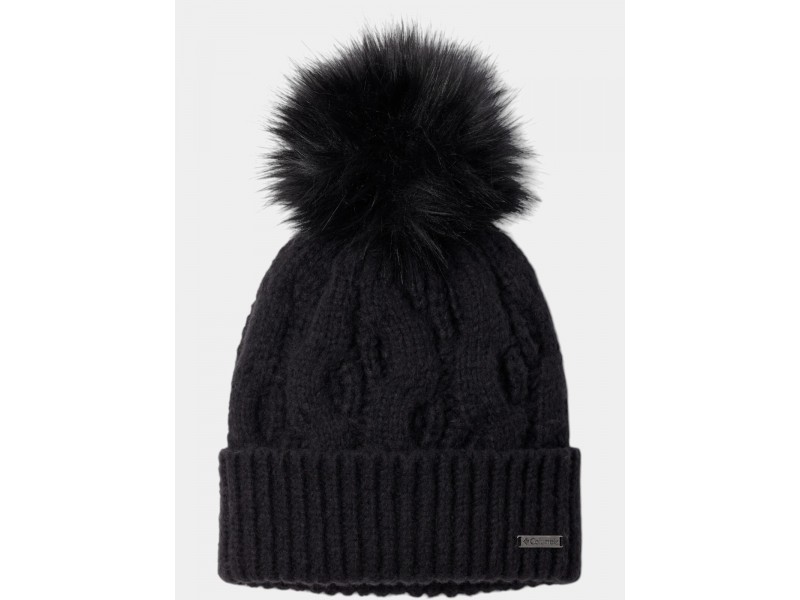 Columbia Boundless Days női pomponos kötött sapka - fekete