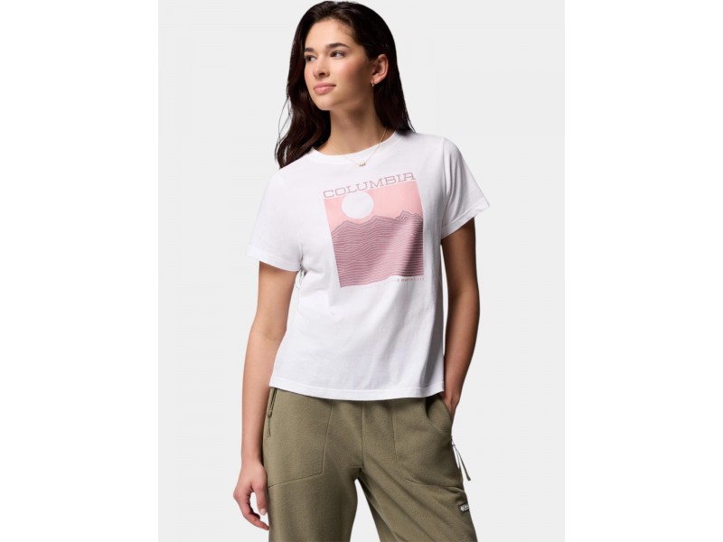 Columbia Rolling Bend női póló, fehér (110-white)