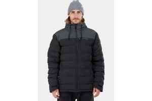 Fundango Passat Padded férfi kabát - fekete melírozott