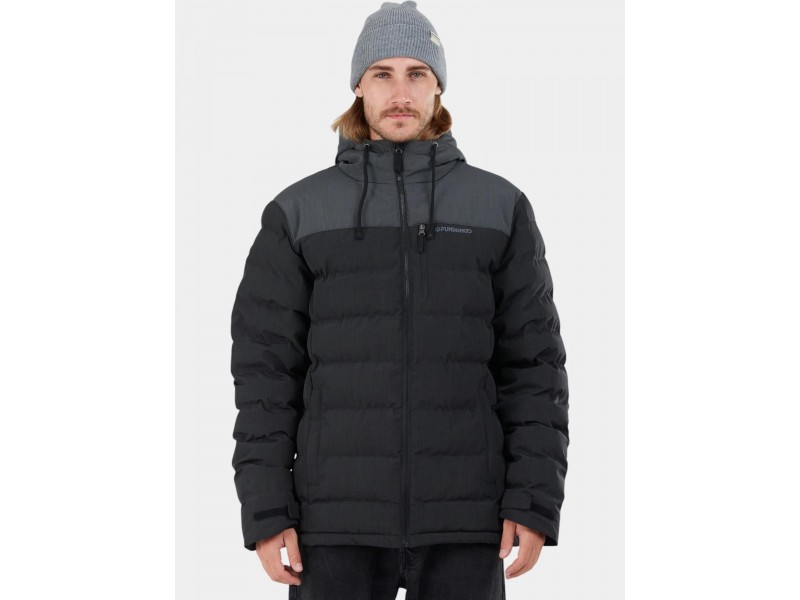 Fundango Passat Padded férfi kabát - fekete melírozott