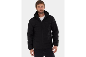 Fundango Smoke Eco férfi kapucnis kabát — fekete (890-black)