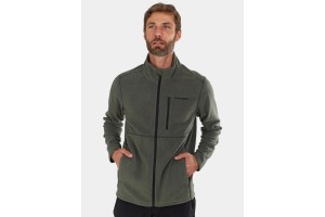Fundango Jeffrey Fullzip Fleece férfi oliv pulóver