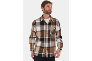 Fundango Harris Shirt D — férfi ing, 100% pamut, kávé