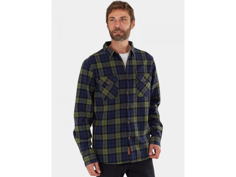 Fundango Roddy Lined Shirt D - 485 eclipse blue