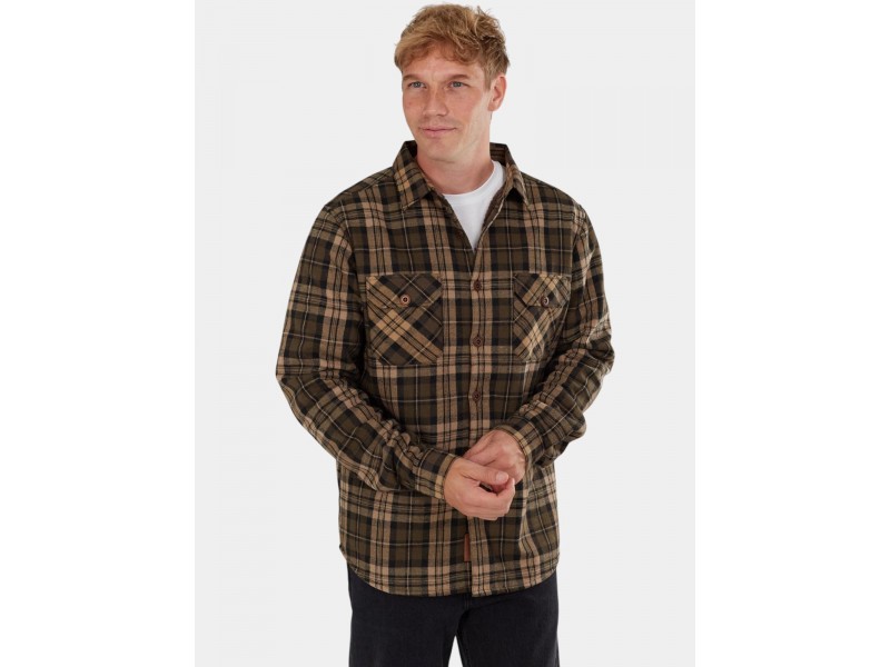 Fundango Roddy Lined Shirt D – 540 army, bélelt ingkabát